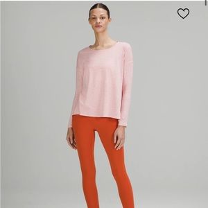 LIKE NEW {Lululemon Athletica} Back Into It Long Sleeve Shirt. Size 4.